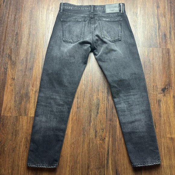 Moussy Vintage Straight Jeans Distressed Faded Black Button Fly Women’s Size 24 - Picture 2 of 12